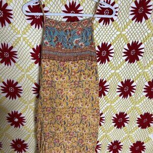 Yellow Urban Outfitters Floral Summer Dress